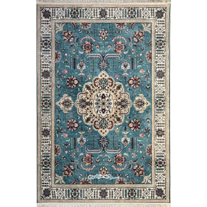 فرش ماشینی ابریشم بوم تمام رنگ 1200 شانه تراکم 3600 کد 100207