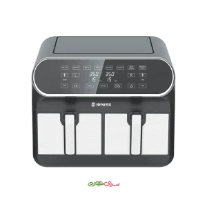 سرخ کن دو قلو 8 لیتری بدون روغن دیجیتال بنس مدل BA-D801