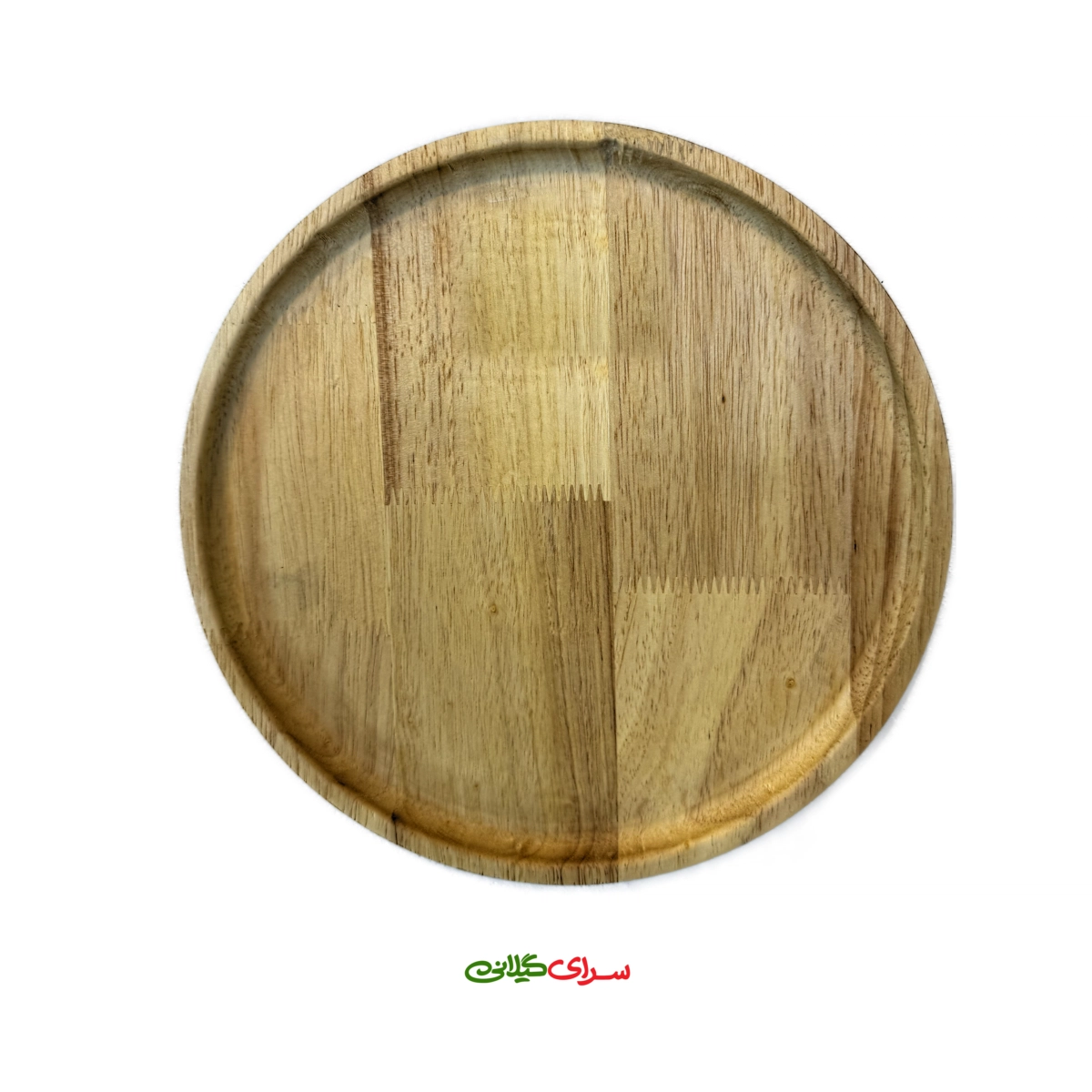 بشقاب گرد لبه دار چوبی 5 ظرف کد 304080