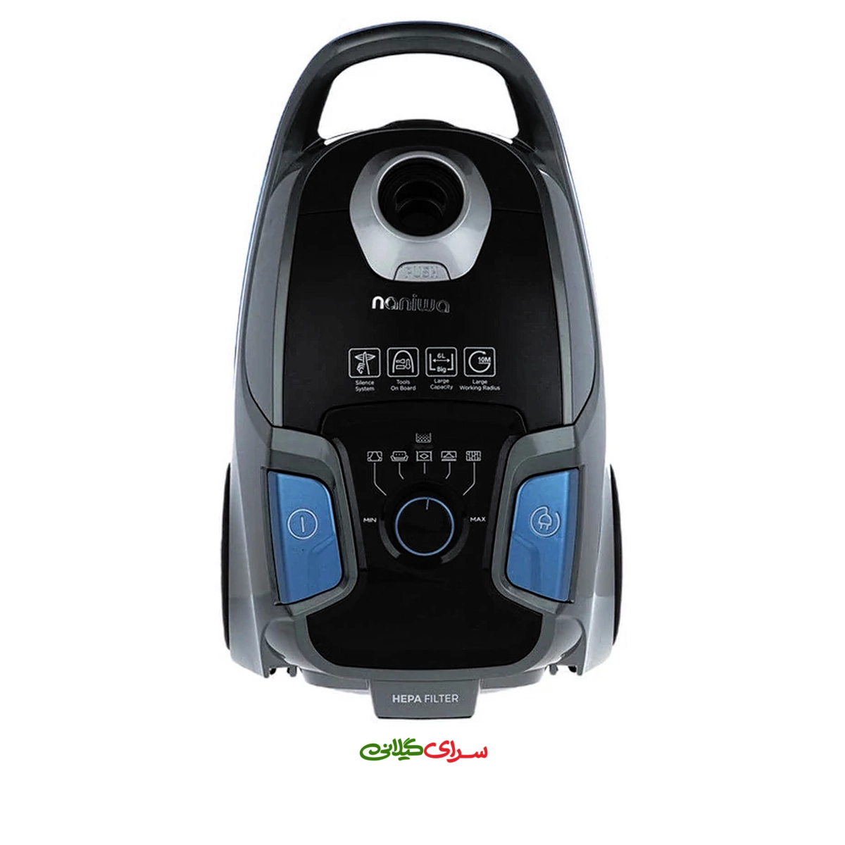 جارو برقی 2400 وات نانیوا آبی مشکی مدل NVC-9820