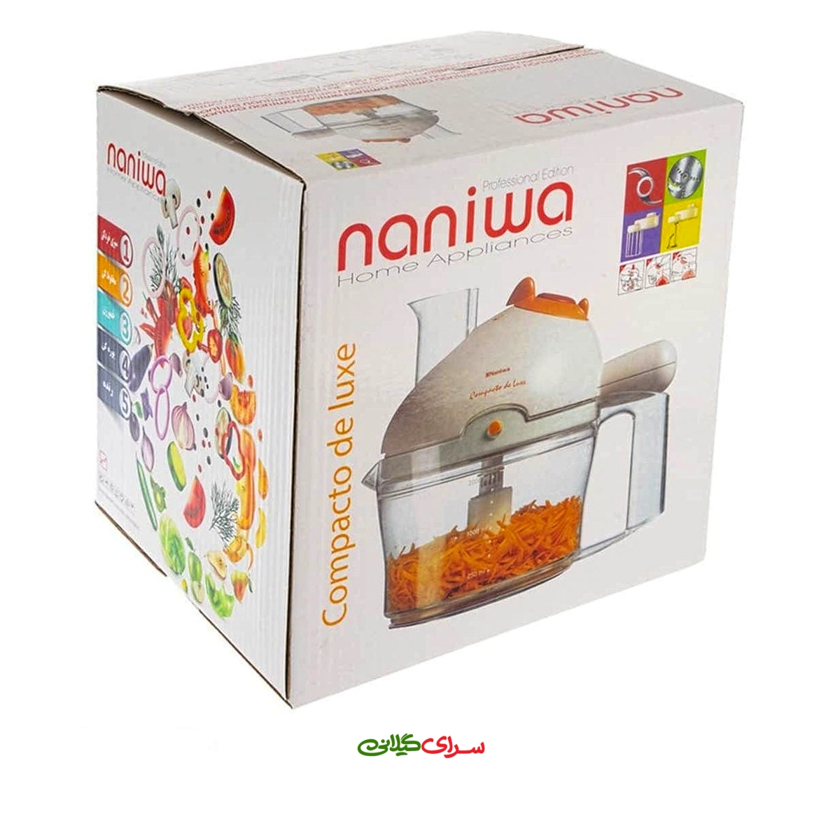 خرد کن چند کاره 1.2 لیتری سفید نانیوا مدل N400