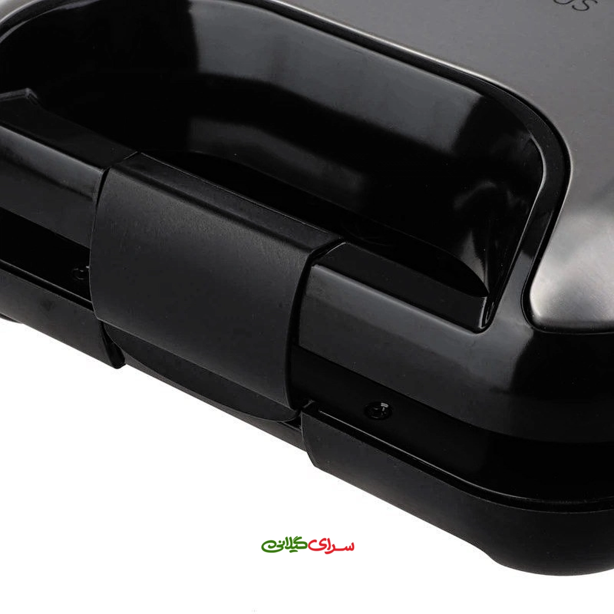 ساندویچ ساز 800 وات 2 خانه مشکی نقره ای ترام هاوس مدل SM-30212