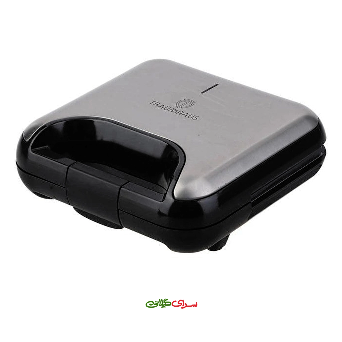 ساندویچ ساز 800 وات 2 خانه مشکی نقره ای ترام هاوس مدل SM-30212