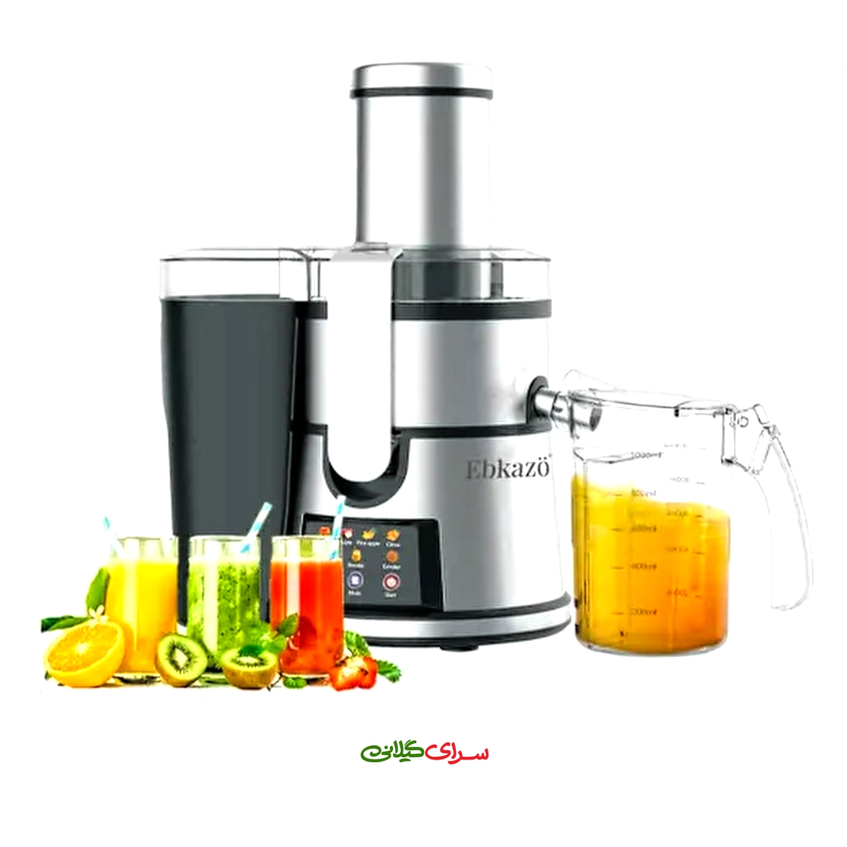 آبمیوه گیری تک کاره 800 وات 5 سرعته ابکازو مدل FJ-1212