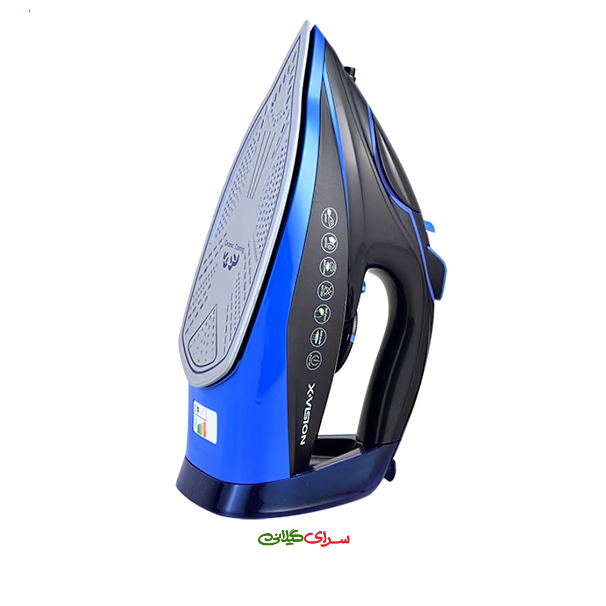 اتو بخار 2800 وات کفی نانو سرامیک مشکی آبی ایکس ویژن مدل SI-4032/BB