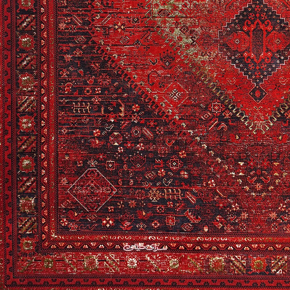فرش ماشینی ارمانی لاکی فرح 1200 شانه تراکم 3600 کد 100226