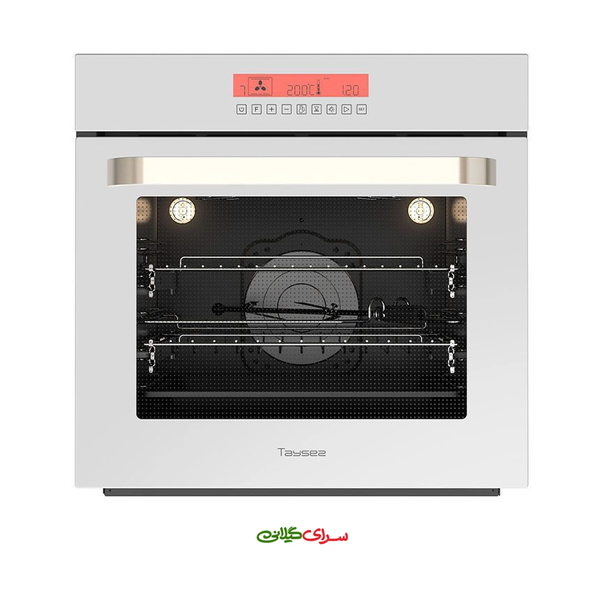 فر برقی تو کار صفحه لمسی ریموت دار سفید تایسز مدل TBE6_3402