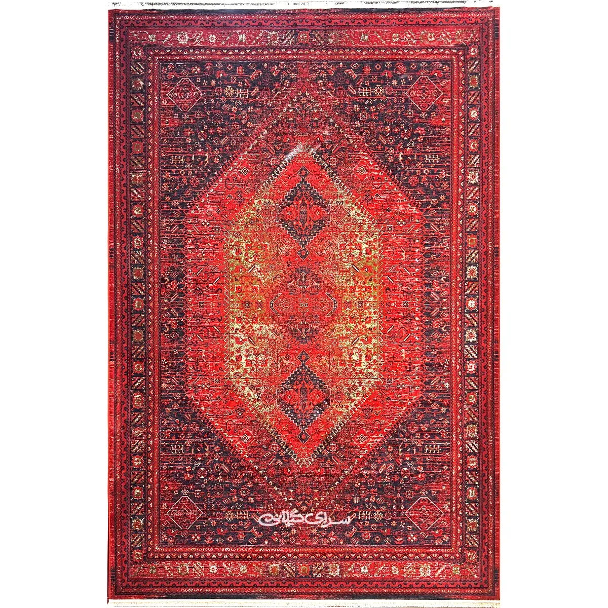 فرش ماشینی ارمانی لاکی فرح 1200 شانه تراکم 3600 کد 100226