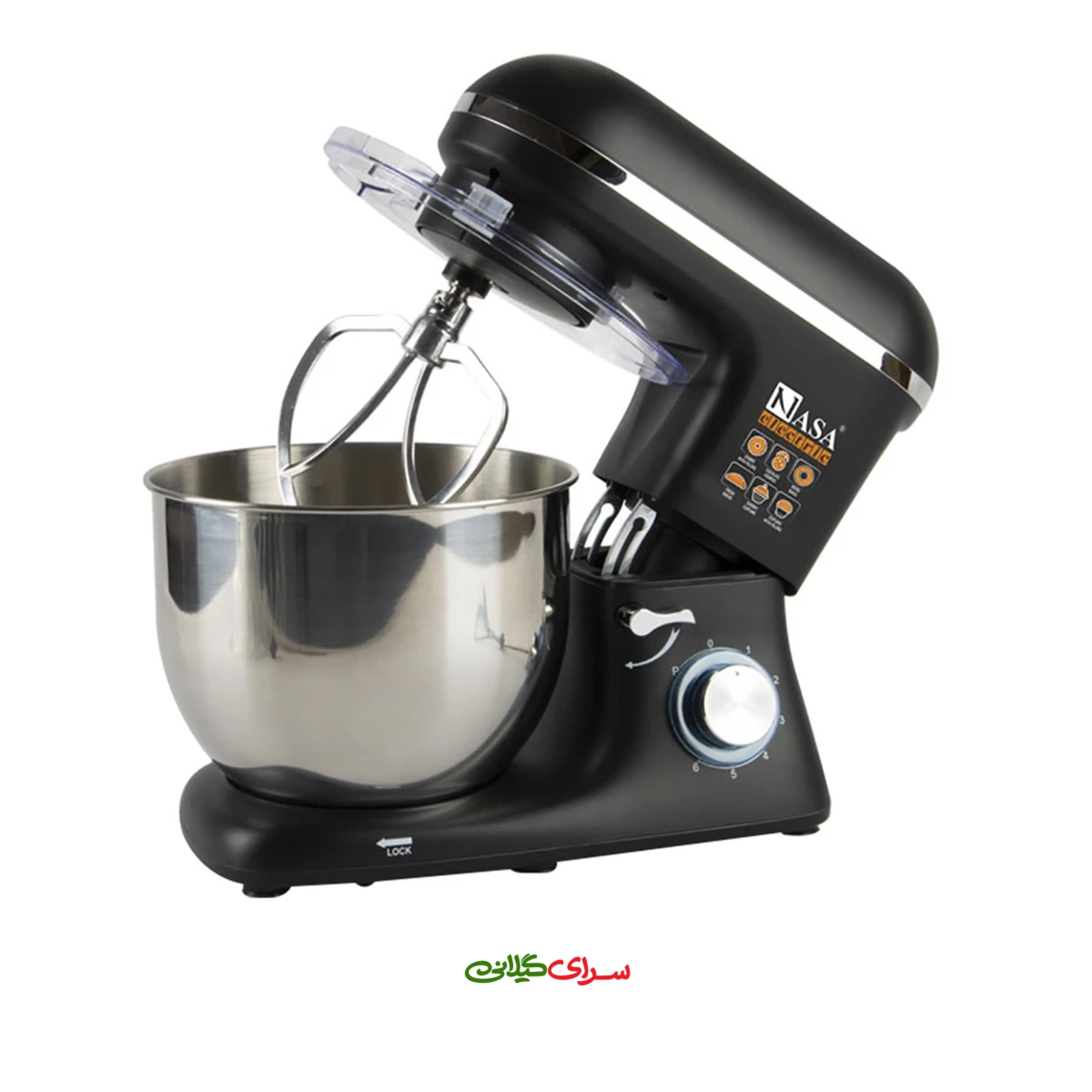 همزن برقی کاسه دار 7 لیتری 6 سرعته ناسا مدل NS-976