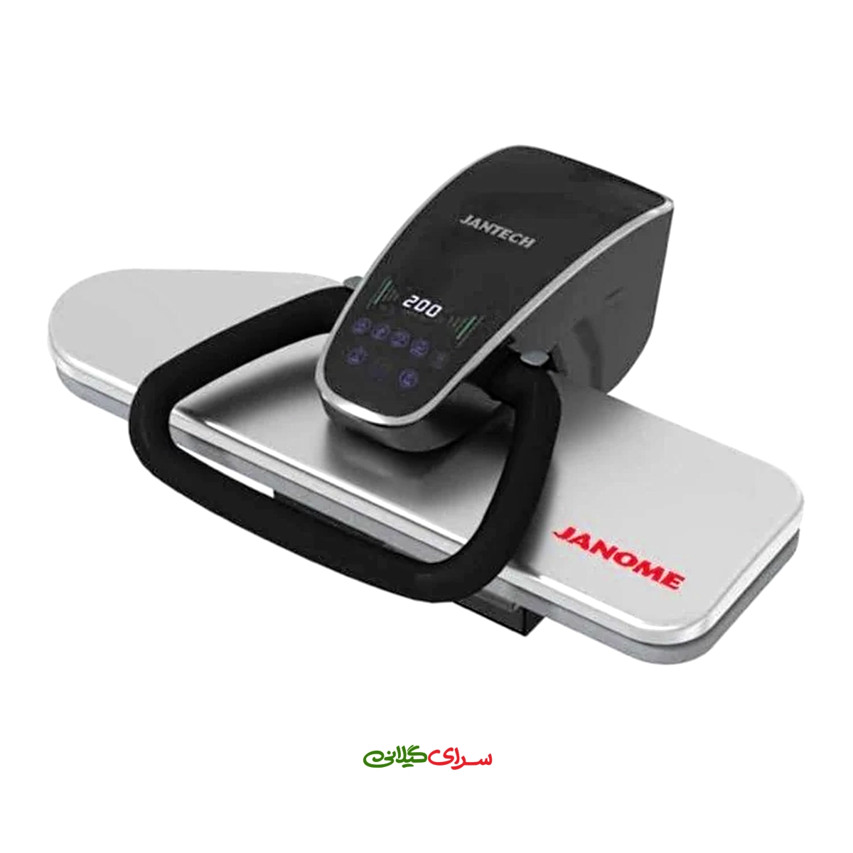 اتو بخار پرس 2200 وات دیجیتال استیل مشکی جانتک مدل CT600