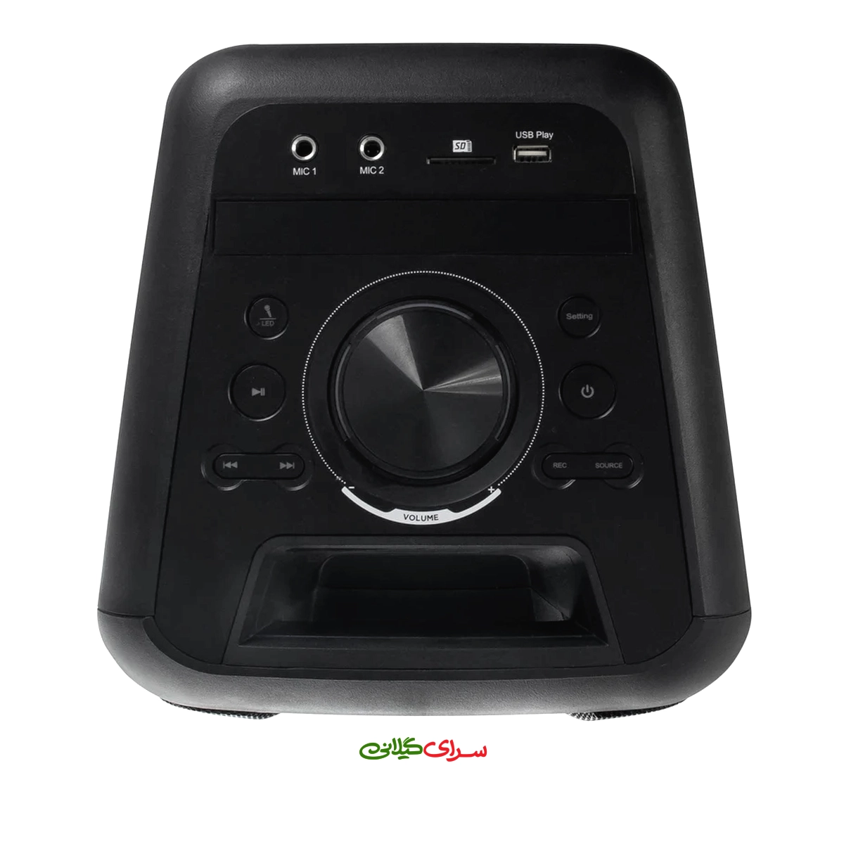 اسپیکر شارژی بلوتوثی مشکی RGB میکرولب مدل BT-560