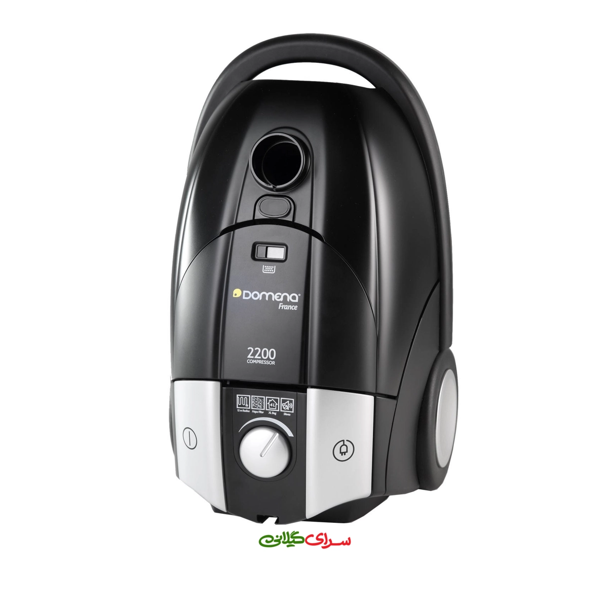 جارو برقی 2200 وات لوله کنفی مشکی دومنا مدل VC4021