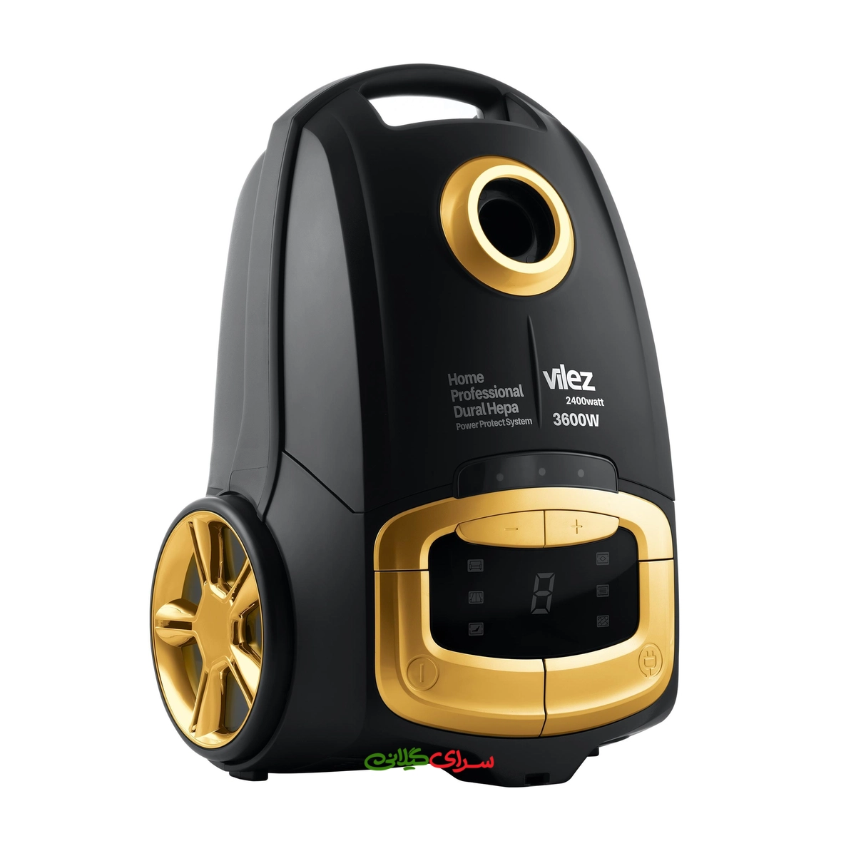 جارو برقی 3600 وات مشکی طلایی ویلز مدل VL-3600