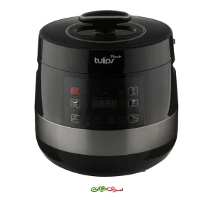 پلوپز 5 لیتری 6 نفره 12 کاره استیل مشکی تولیپس LNGPCA443