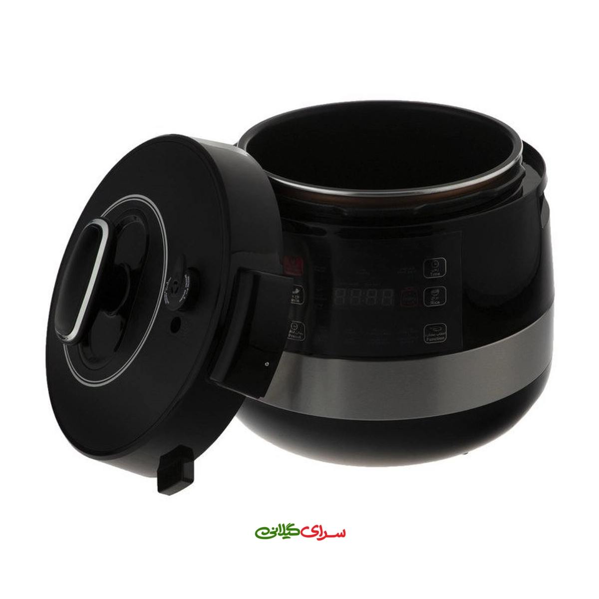 پلوپز 5 لیتری 6 نفره 12 کاره استیل مشکی تولیپس LNGPCA443