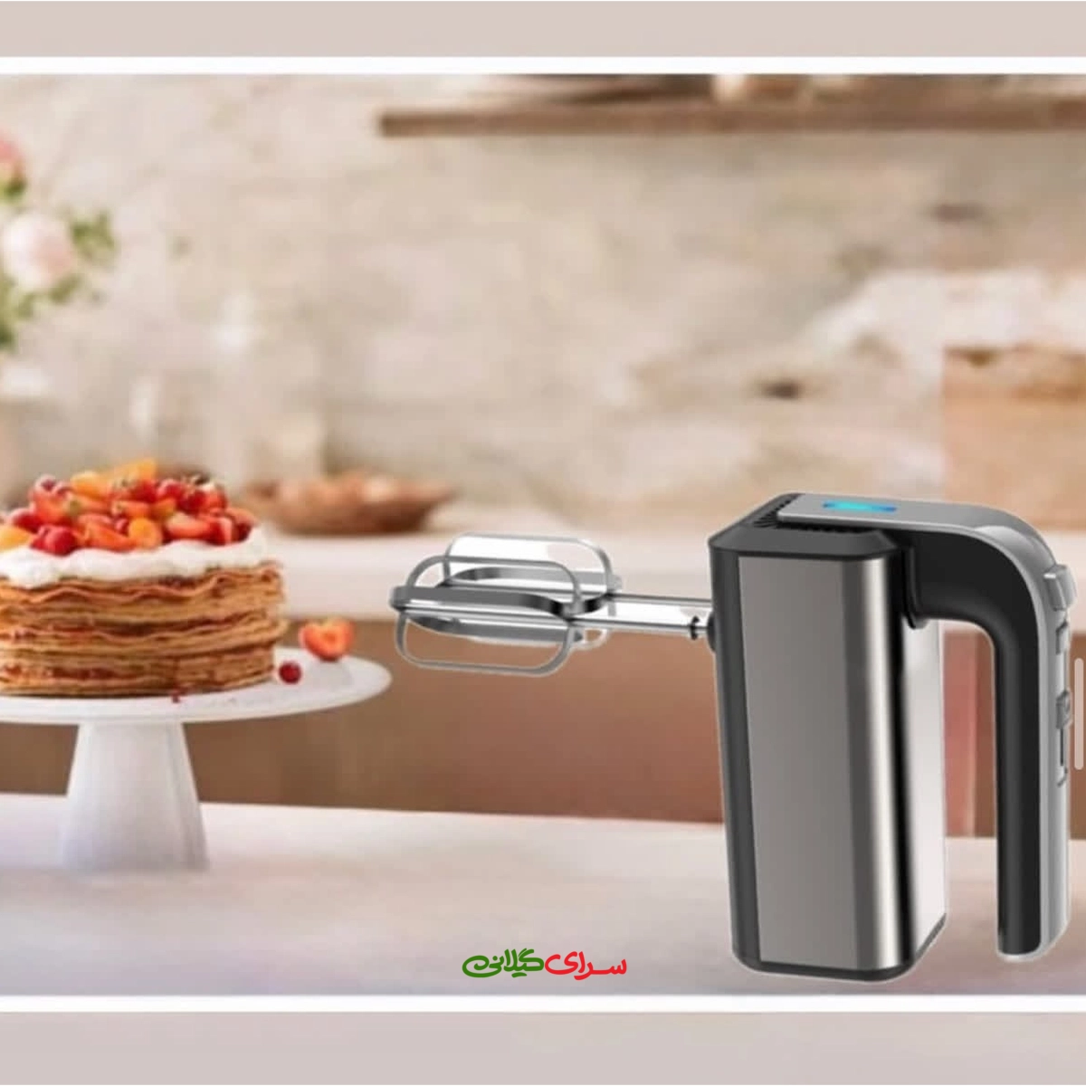همزن برقی 2 سر 5 سرعته استیل مشکی رانکو مدل RK-HM501