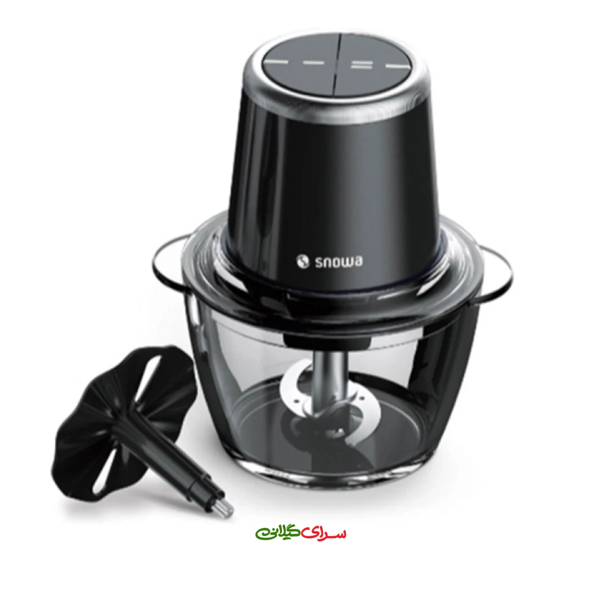 خردکن 0.6 لیتری 2 سرعته پیرکس مشکی اسنوا مدل SCP-Q500BK