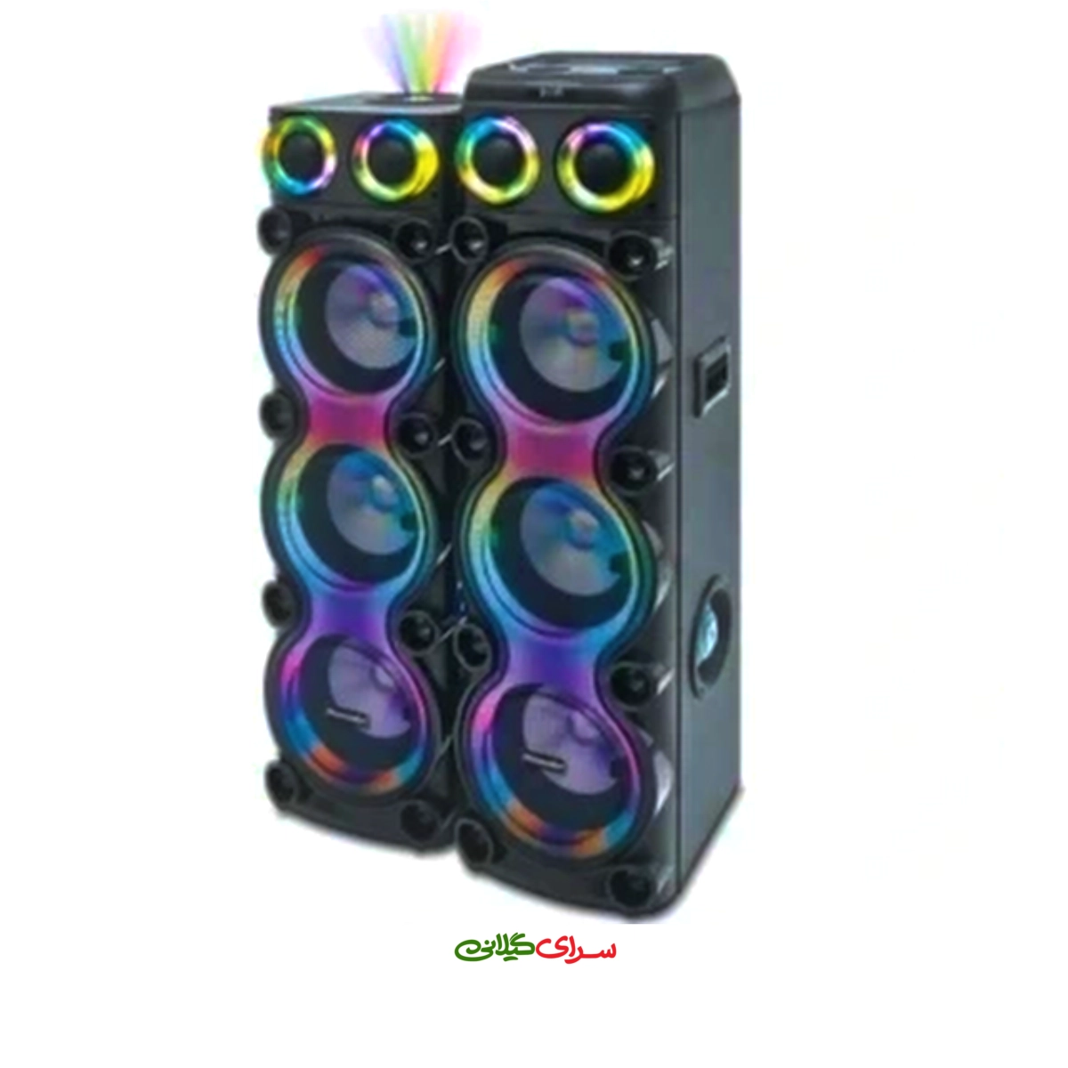 اسپیکر 6 ساب 10 اینچ LIGHT BALL ریموت دار مشکی مکسیدر مدل PG-1061