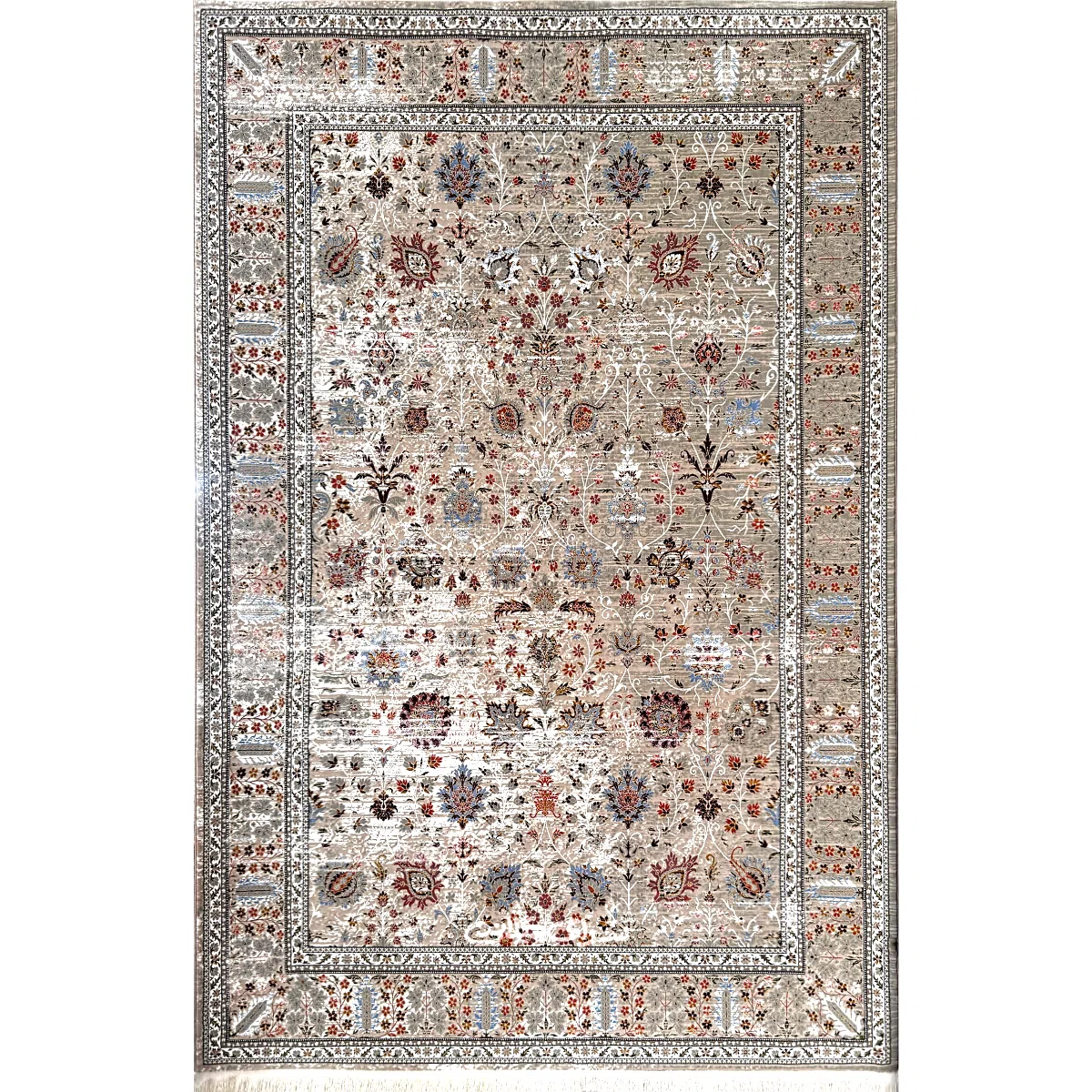 فرش ماشینی اکرلیک ارشام طرح سلطان آباد 1200 شانه تراکم 3600 کد 100229