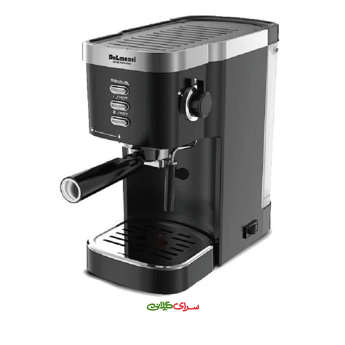 اسپرسو ساز 1.2 لیتری 4 کاره 20 بار مشکی دلمونتی مدل DL635