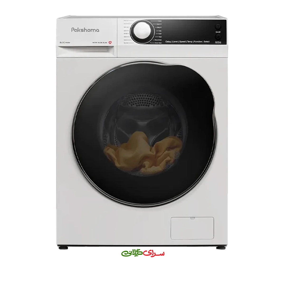 ماشین لباسشویی 9 کیلو گرمی موتور BLDC پاکشوما مدل u-9w