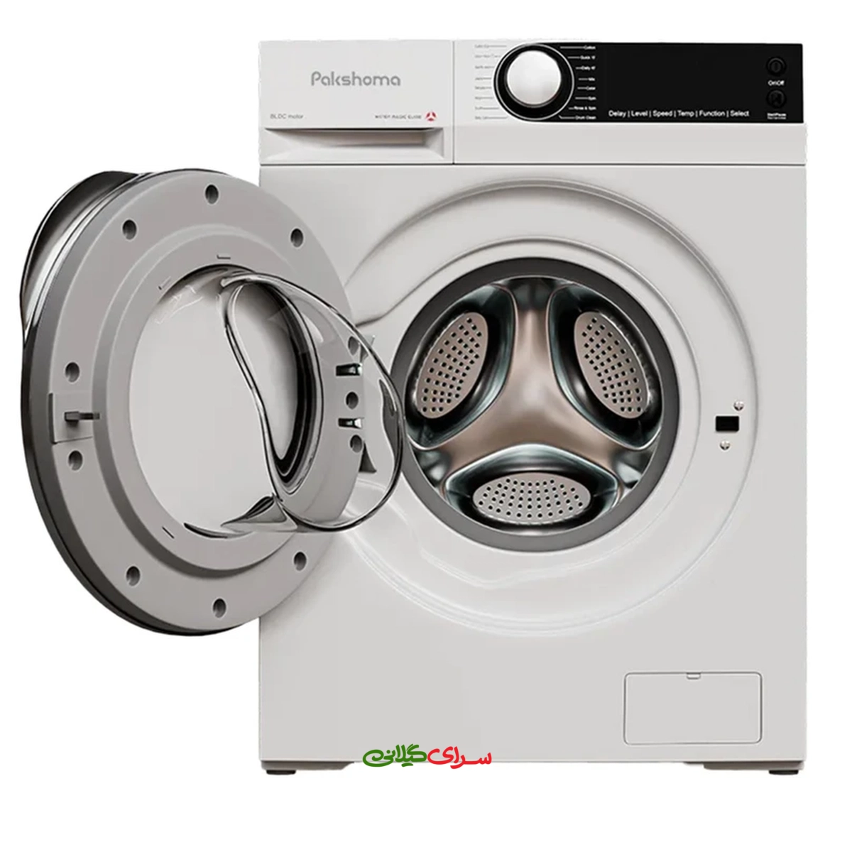 ماشین لباسشویی 9 کیلو گرمی موتور BLDC پاکشوما مدل u-9w