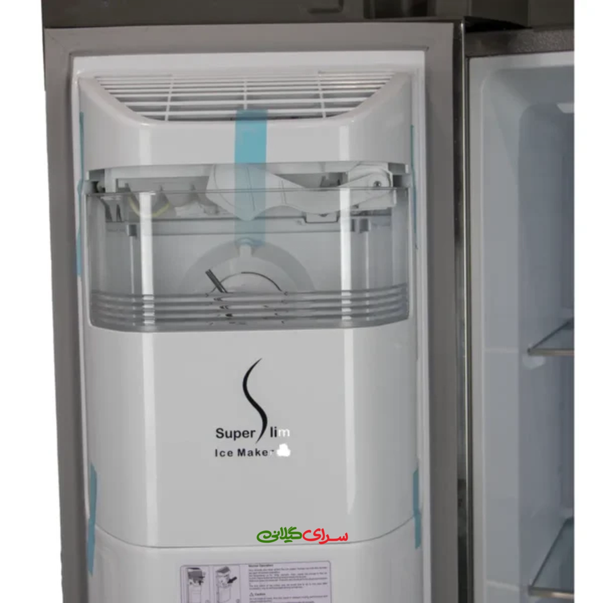 یخچال فریزر ساید بای ساید 32 فوت نو فراست استیل لئوکو مدل ICE MAX