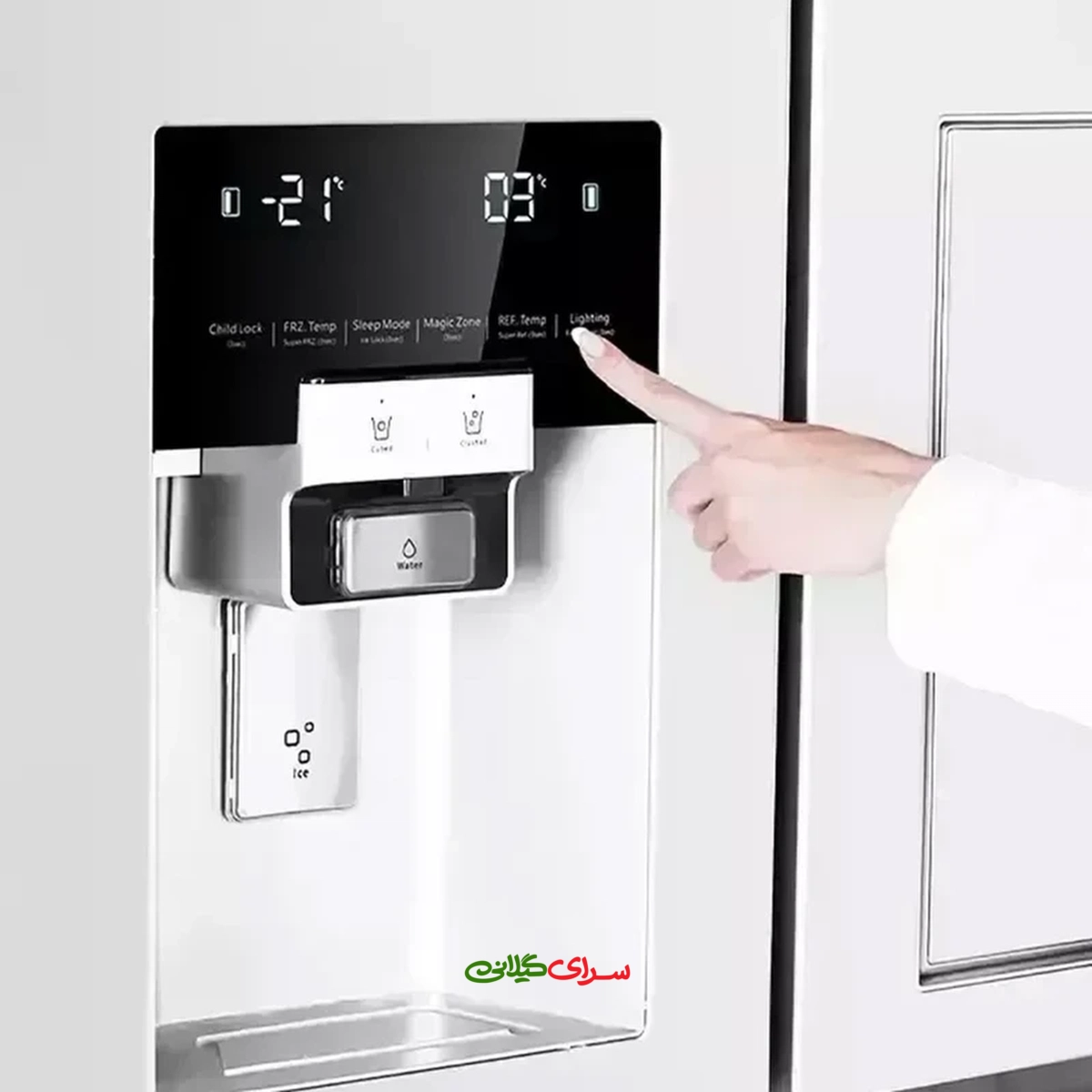 یخچال فریزر ساید بای ساید 35 فوت نو فراست سفید دوو مدل sxi20-31w