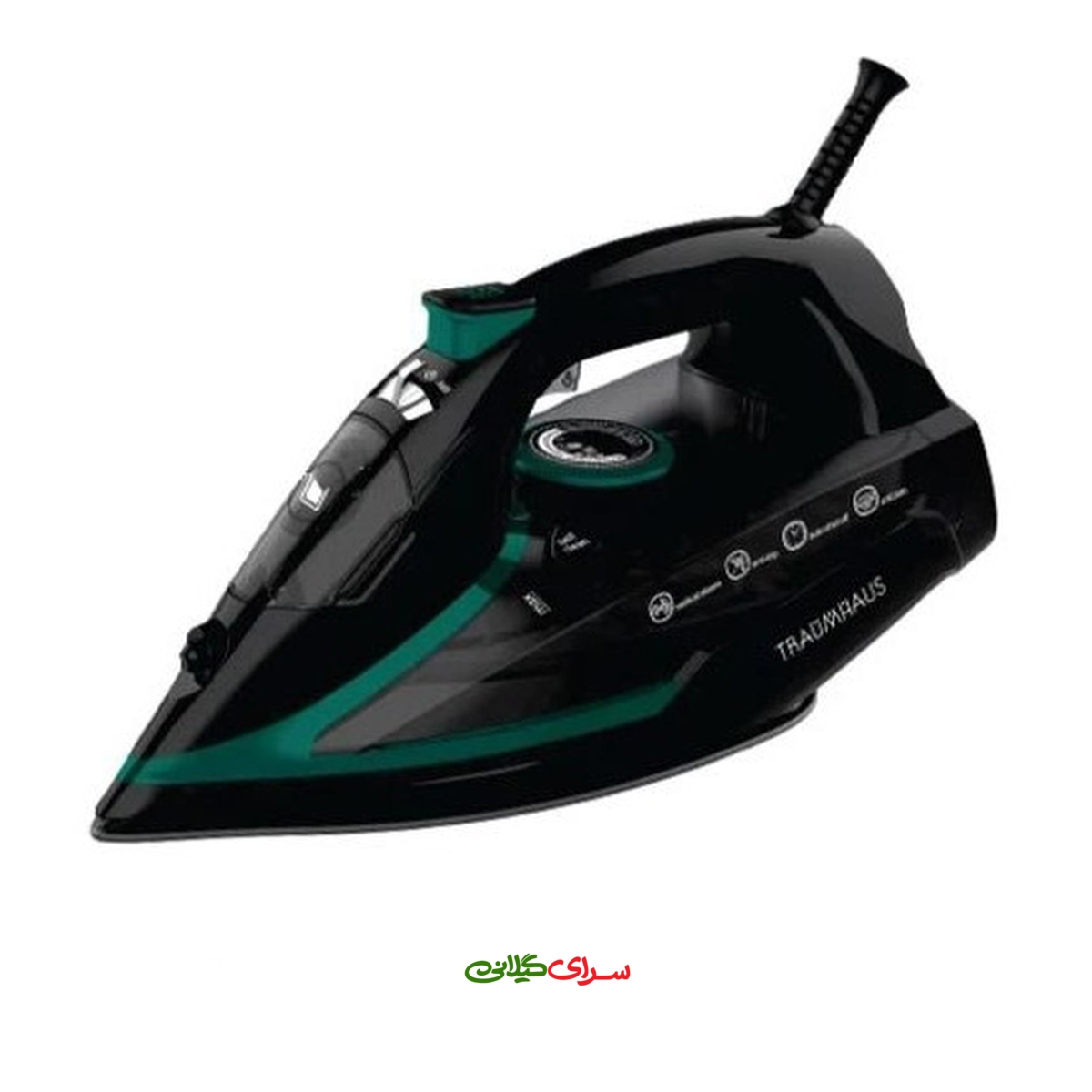 اتو بخار 3000 وات سبز مشکی کفی نانو سرامیک ترام هاوس مدل SI-60280 C