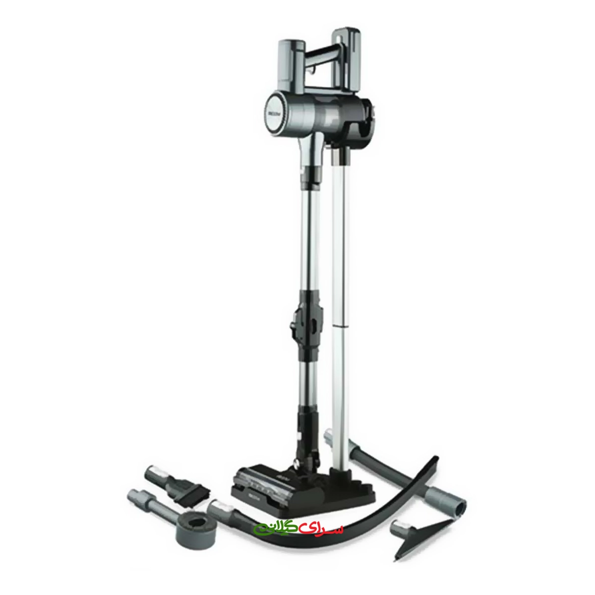 جارو شارژی ایستاده 350 وات مشکی خاکستری بیم مدل DUSTREX 40201