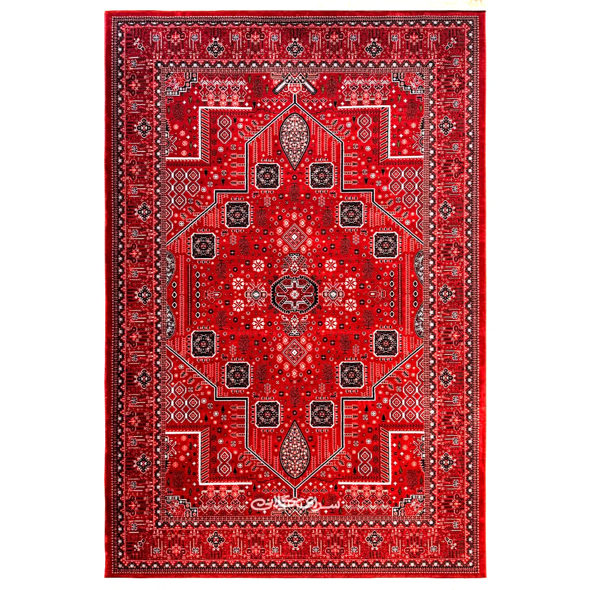 فرش ماشینی آرمانی لاکی فرح 1200 شانه تراکم 3600 کد 100235