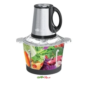 خرد کن 3 لیتری 6 تیغه 2 سرعته استیل مشکی ویلز مدل VL6040