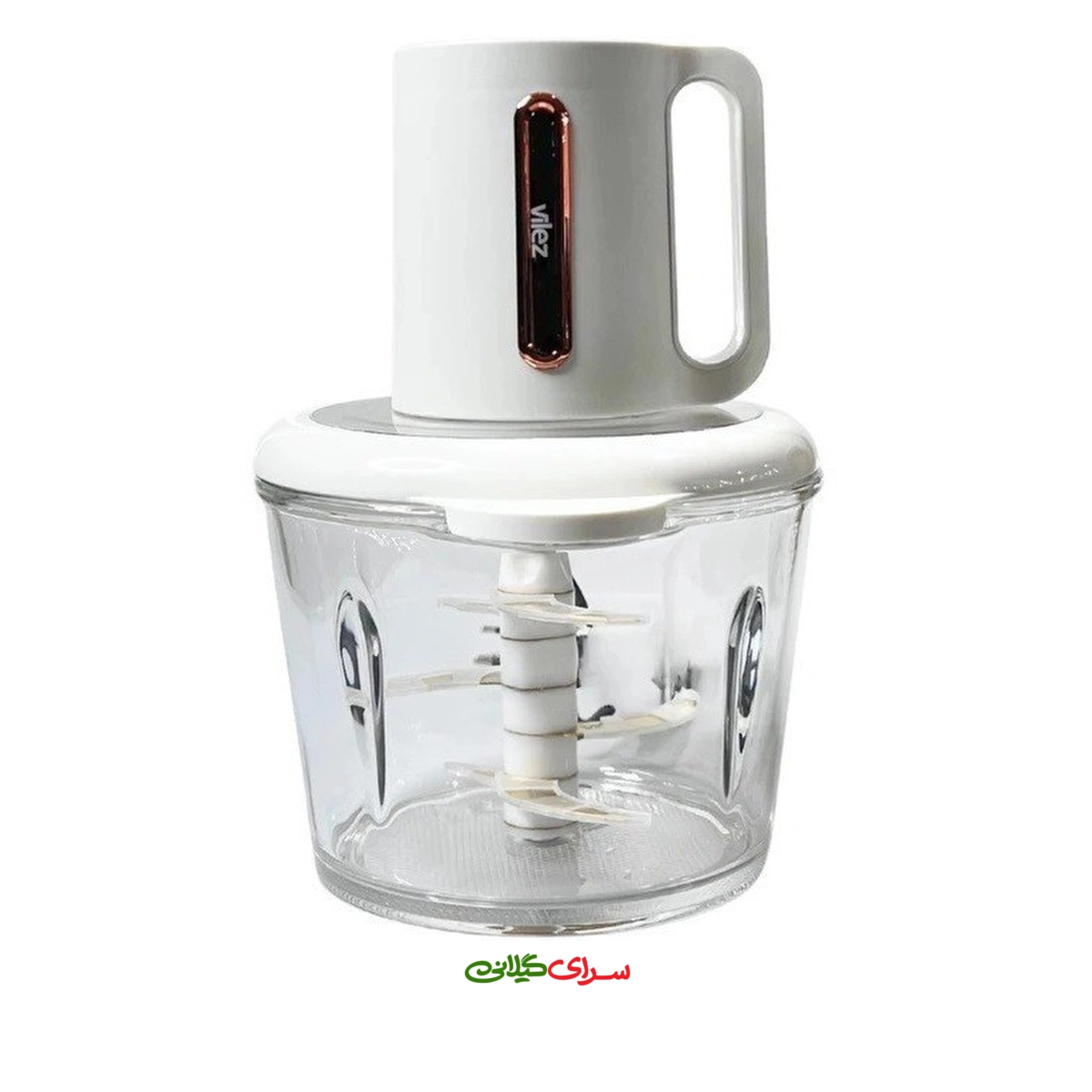 خرد کن 3 لیتری 6 تیغه پیرکس سفید ویلز مدل VL-6032 W
