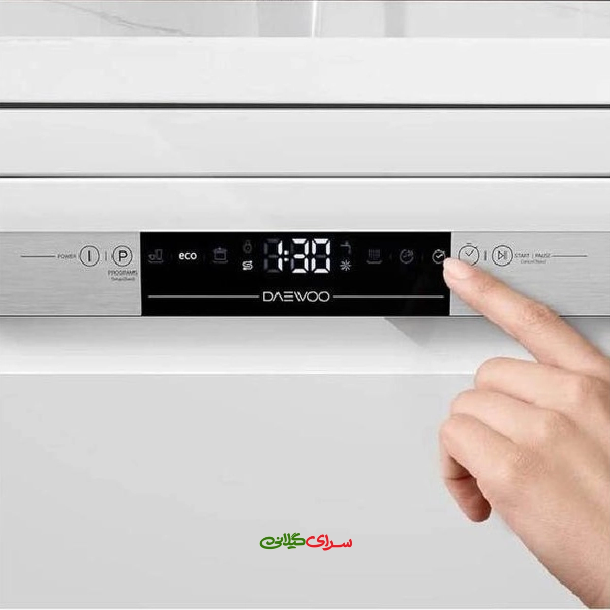 ماشین ظرفشویی 12 نفره سفید سری GLOSSY دوو مدل DW110W