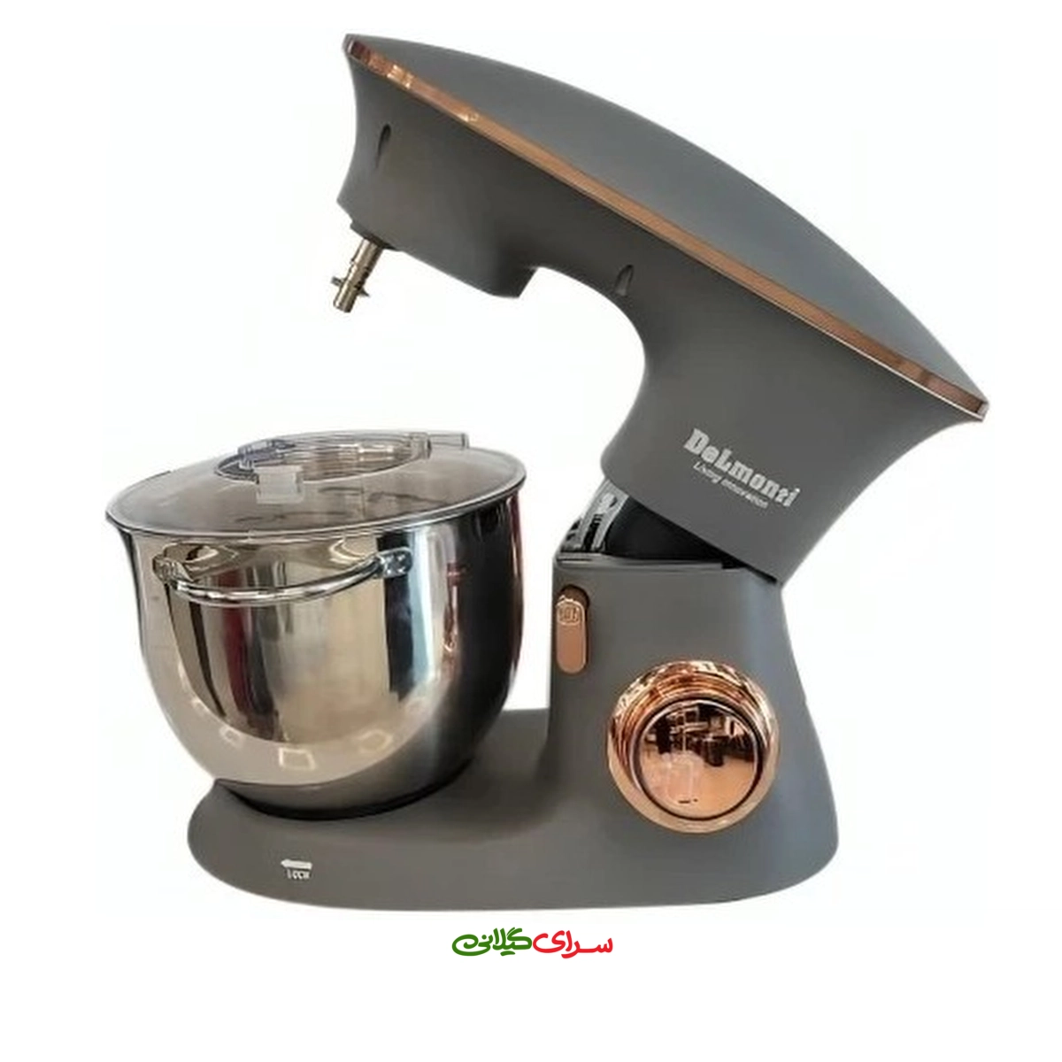 همزن برقی کاسه دار 3 سر 7.5 لیتری استیل مشکی دلمونتی مدل DL150