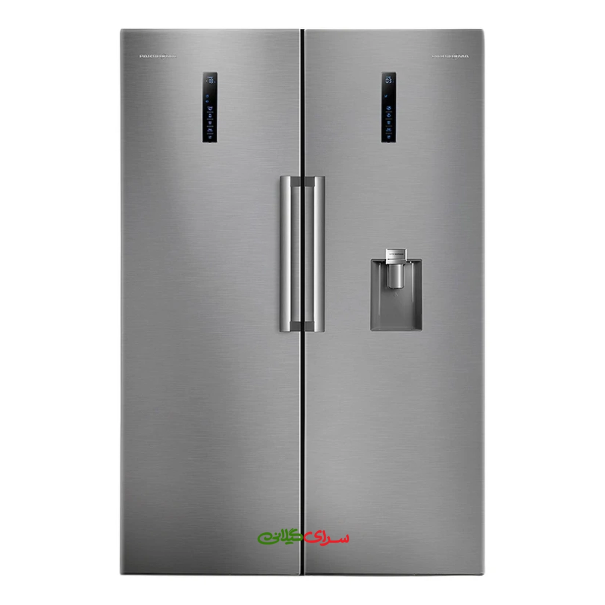 یخچال فریزر 2 قلو 32 فوت نو فراست سیلور پاکشوما مدل N1-X-901FA