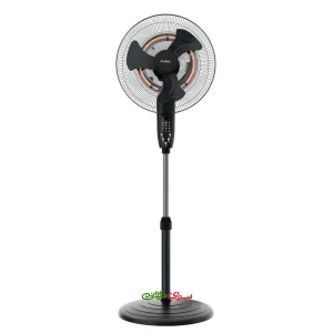 پنکه فن هیتر ایستاده کنترل دار مشکی تکنو مدل Te-9600
