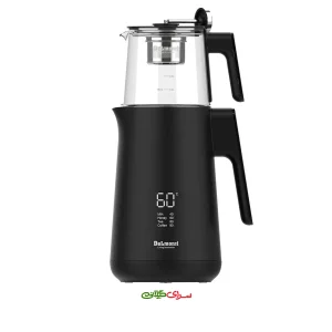 چای ساز روهمی 2 لیتری دیجیتال مشکی دلمونتی مدل DL410
