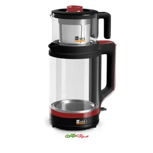 چای ساز رو همی 2.5 لیتری پیرکس قرمز مشکی ناسا مدل NS-523