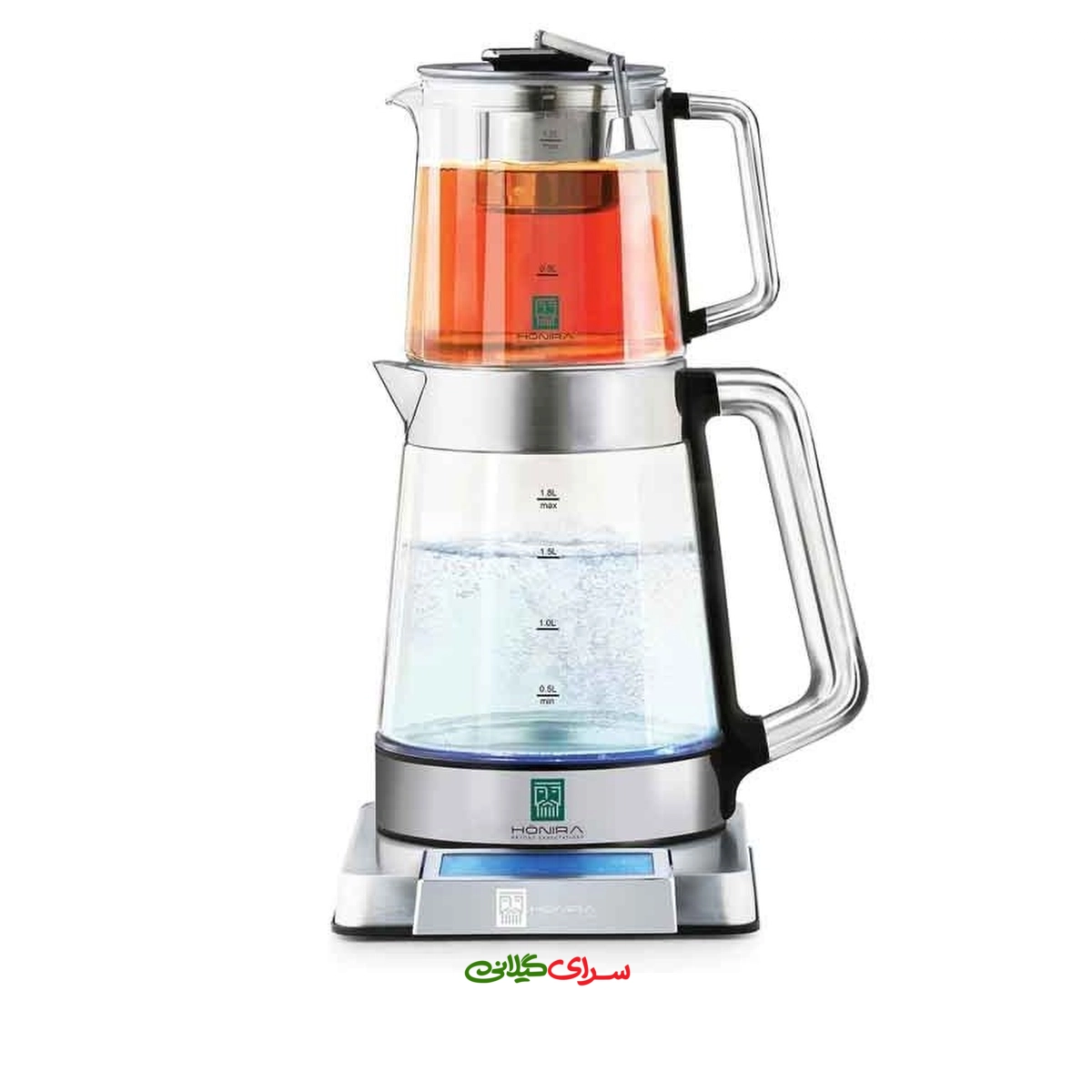 چای ساز رو همی 1.8 لیتری پیرکس استیل هونیرا مدل TMD100