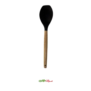 کفگیر و ملاقه دسته چوبی سیلیکونی کد 309770