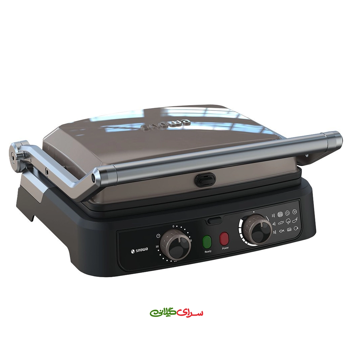 ساندویچ ساز گریل المنت نانو سرامیکی تایمر دار اسنوا مدل SGR-AST2000BK