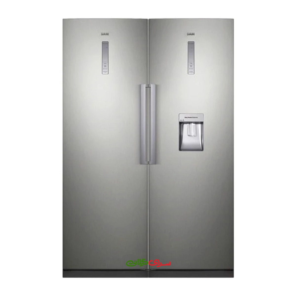 یخچال فریزر ساید بای ساید 40 فوت نو فراست سیلور سام مدل RR55-RZ55