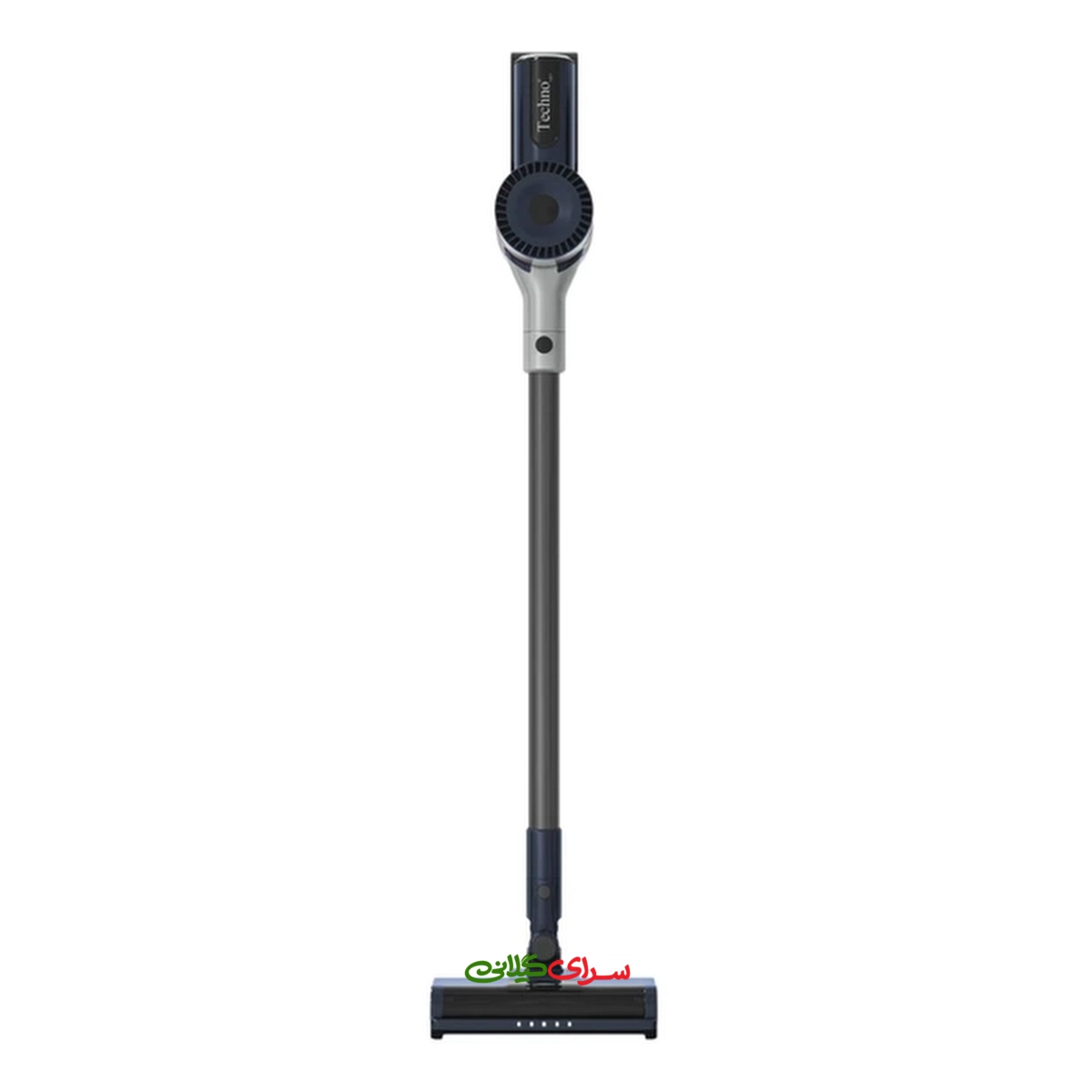جارو شارژی ایستاده 400 وات سرمه ای استیل تکنو مدل Te-1704