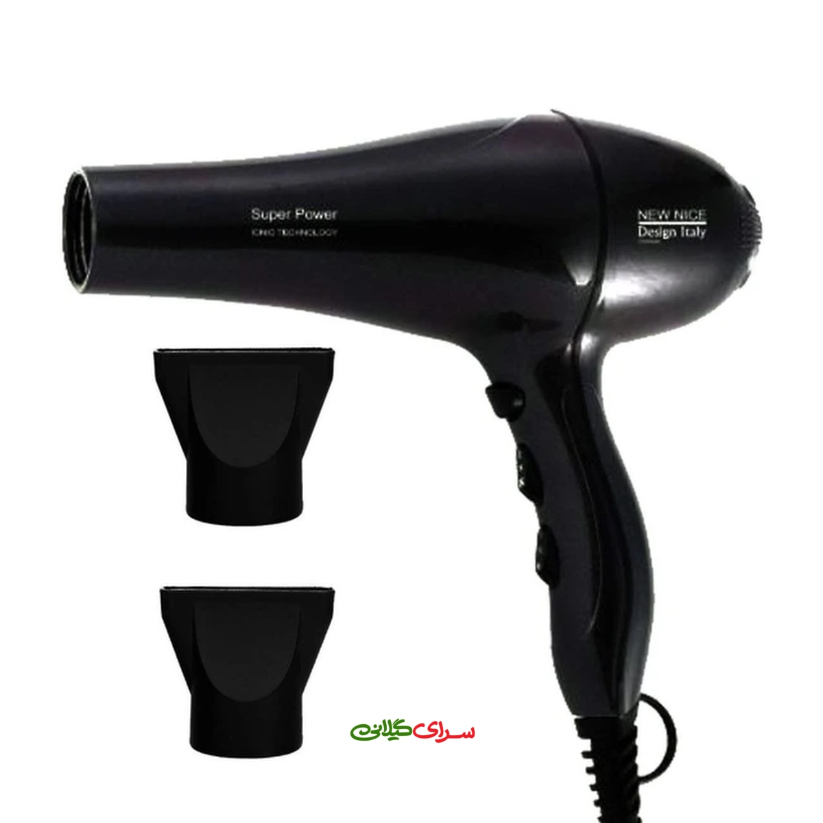 سشوار حرفه ای مشکی AC يونيورسال نیونایس مدل NW-1515