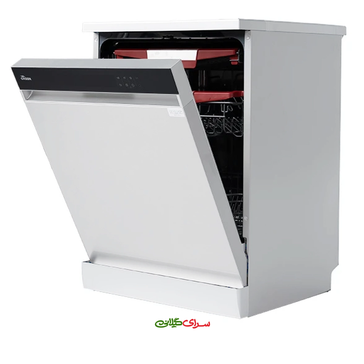 ماشین ظرفشویی 16 نفره 3 سبد سفید گرین مدل GDW1616A