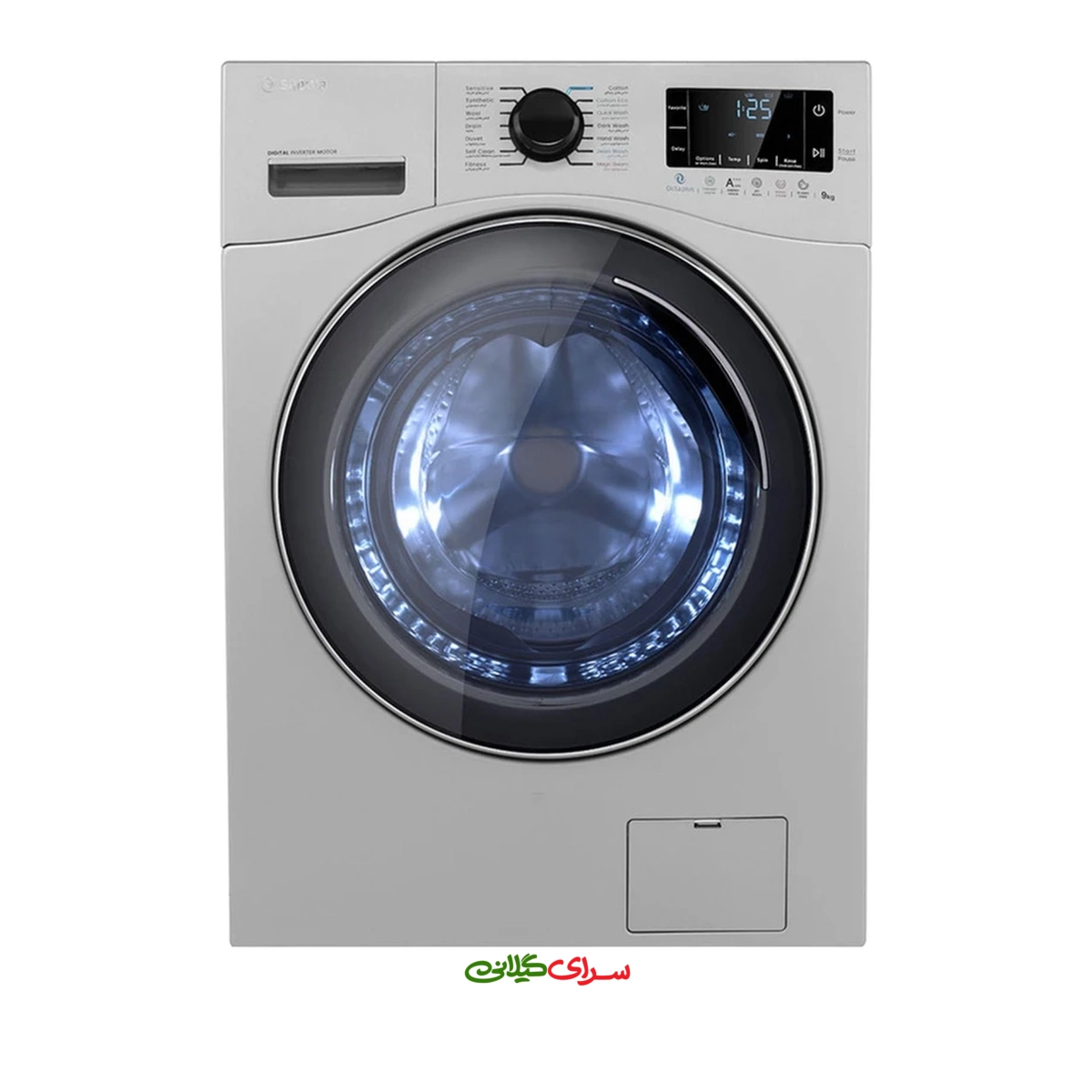 ماشین لباسشویی 9 کیلو گرمی اتوماتیک BLDC سیلور اسنوا مدل SWM-E92S