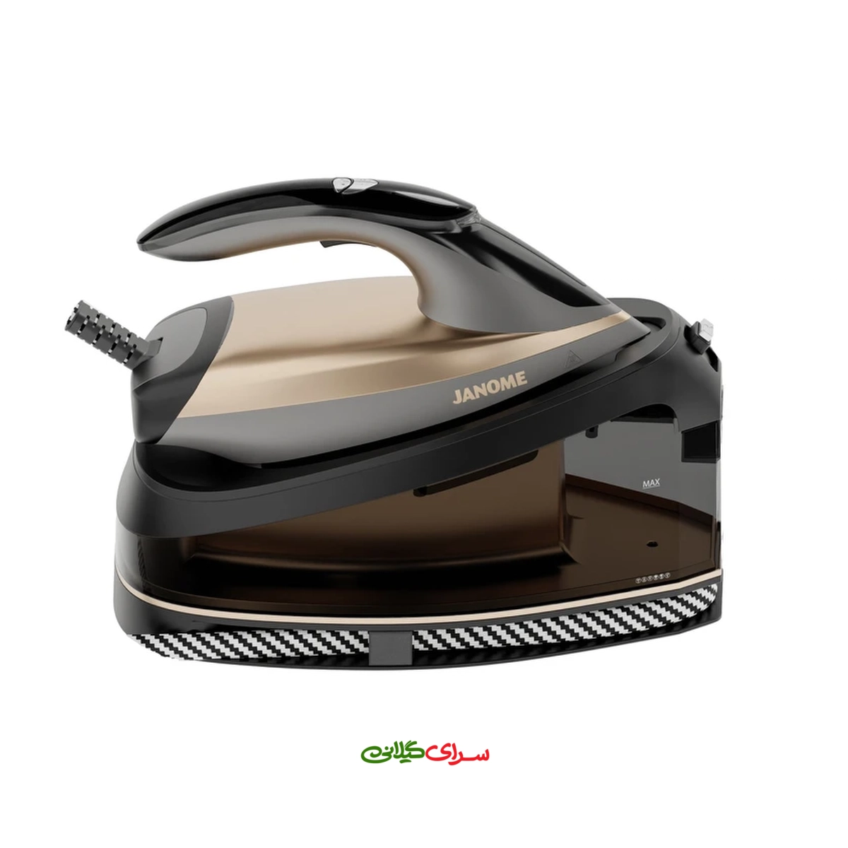 اتو بخار مخزن دار 2200 وات کفی AIRGLIDE بژ مشکی ژانومه مدل SE2550