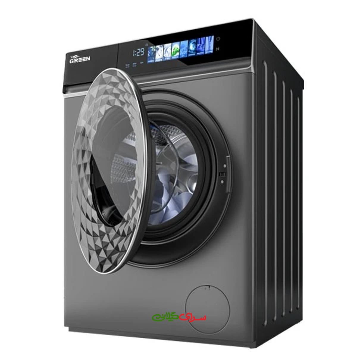 ماشین لباسشویی 9 کیلو گرمی DIRECT DRIVE سیلور گرین مدل GWM90DDA-W