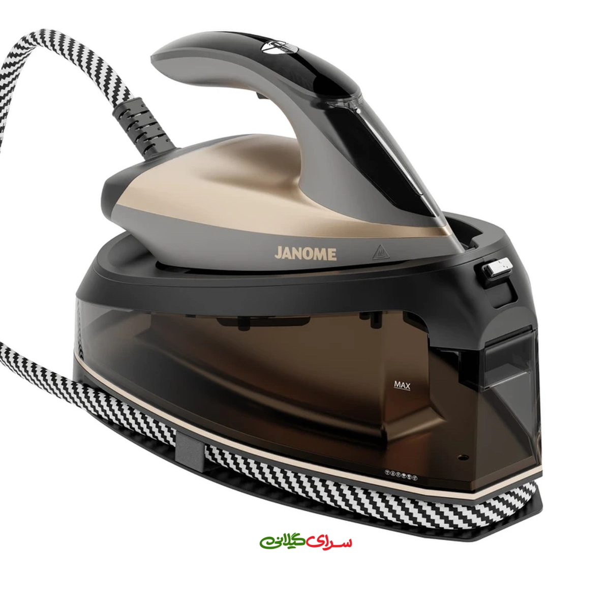 اتو بخار مخزن دار 2200 وات کفی AIRGLIDE بژ مشکی ژانومه مدل SE2550